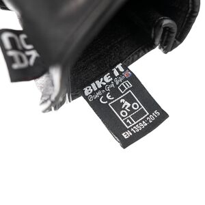 BIKE IT "Triple Black Air" Summer Motorcycle Glove click to zoom image