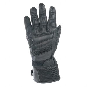 BIKE IT "Triple Black Air" Summer Motorcycle Glove click to zoom image