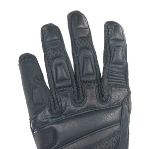 BIKE IT "Triple Black Air" Summer Motorcycle Glove click to zoom image