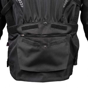 BIKE IT 'Triple Black' Waterproof Adventure Motorcycle Jacket click to zoom image