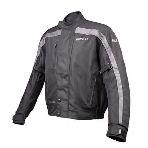 BIKE IT 'Herm' Motorcycle Waterproof Bomber Jacket click to zoom image