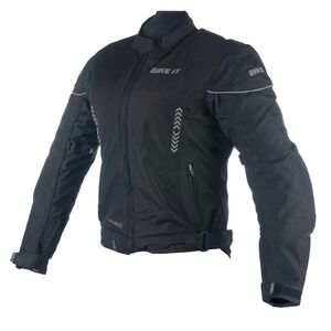 BIKE IT 'Insignia' Ladies Motorcycle Jacket (Black) click to zoom image