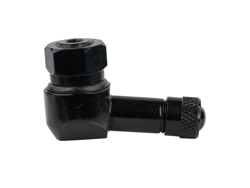 BIKE IT Aluminium 90deg. Tubeless Valve 8.3mm (Black - 1 Piece) click to zoom image