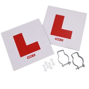 BIKE IT Pack L-Plates Kit (Front and Rear) with Fitting Kit 