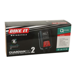 BIKE IT Guardian Pro 2 Intelligent Battery Charger and Maintainer 6/12V 1.25A click to zoom image