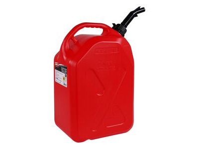 BIKE IT 20 Litre Fuel Can With Push To Pour Nozzle - Red