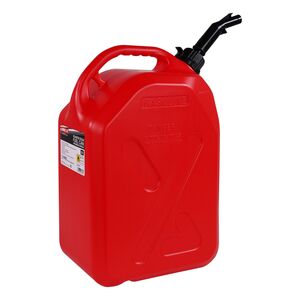 BIKE IT 20 Litre Fuel Can With Push To Pour Nozzle - Red 