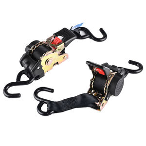 BIKE IT Auto Retractable Ratchet Tiedowns 25mm x 1.8M 2pcs 