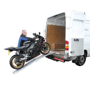 BIKETEK Aluminium Folding Loading Ramp 340Kg Load 2170mm x 230mm (Extended) click to zoom image