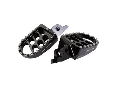 BIKETEK MX Forged Wide Platform Footpegs Honda Black #11BLK