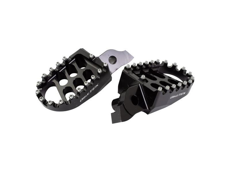 BIKETEK MX Forged Wide Platform Footpegs Suzuki Black #33BLK click to zoom image