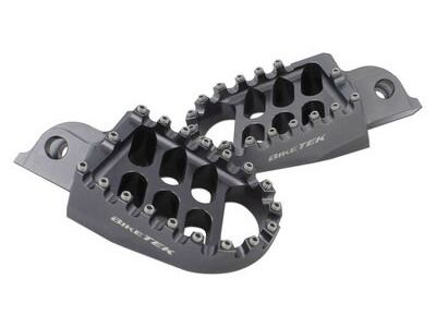 BIKETEK MX Forged Wide Platform Footpegs Suzuki Gun Metal #33GM