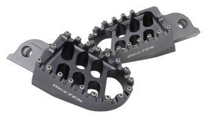 BIKETEK MX Forged Wide Platform Footpegs Suzuki Gun Metal #33GM 