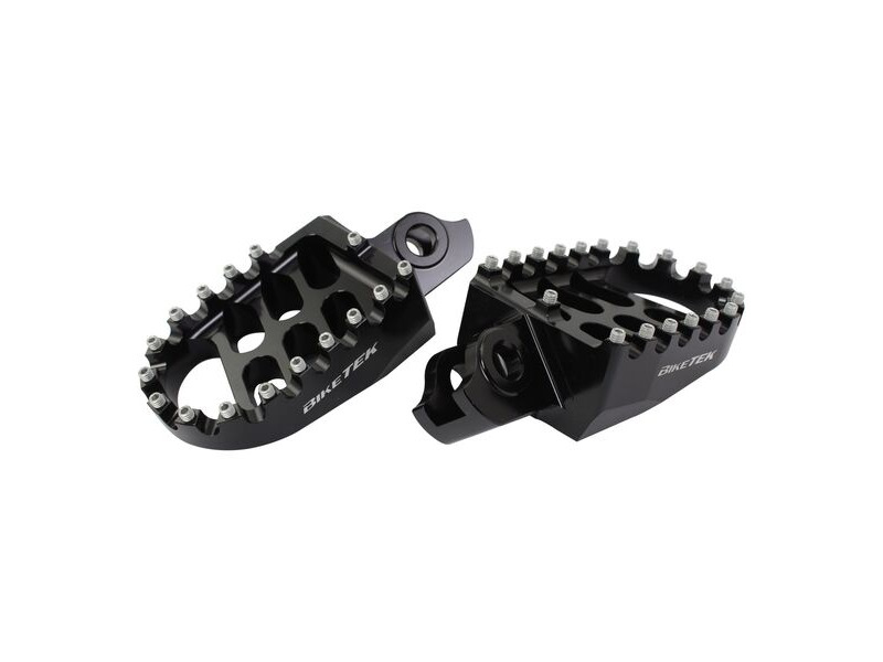 BIKETEK MX Forged Wide Platform Footpegs Suzuki Black #44BLK click to zoom image