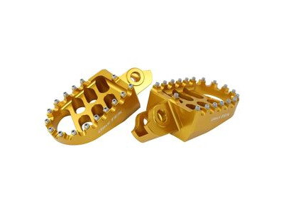 BIKETEK MX Forged Wide Platform Footpegs Suzuki Gold #44GD