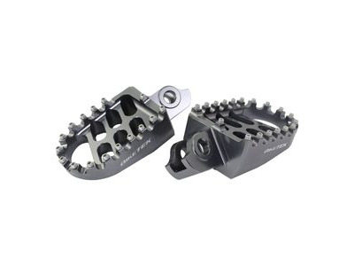 BIKETEK MX Forged Wide Platform Footpegs Suzuki Gun Metal #44GM