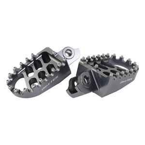 BIKETEK MX Forged Wide Platform Footpegs Suzuki Gun Metal #44GM 