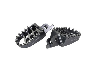 BIKETEK MX Forged Wide Platform Footpegs Kawasaki Gun Metal #66GM