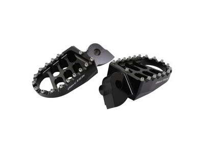 BIKETEK MX Forged Wide Platform Footpegs Yamaha Black #77BLK