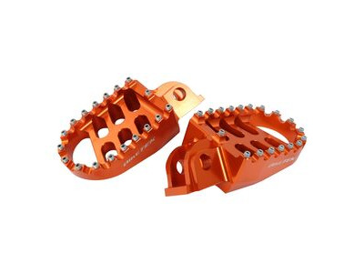 BIKETEK MX Forged Wide Platform Footpegs KTM Orange #88OR