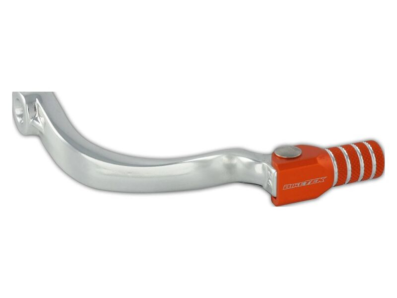 BIKETEK MX Alloy Gear Lever With Orange Tip #M04 click to zoom image