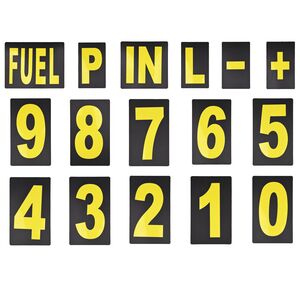 BIKETEK Pit Board Number Kit Yellow 37pcs 