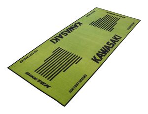 BIKETEK Series 3 Kawasaki Logo Garage Mat 190 X 80cm 