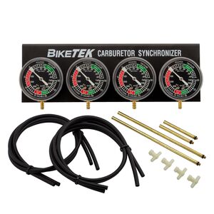 BIKETEK Vacuum Gauge 4 Cylinder 