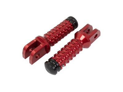 BIKETEK Ally Footpegs With Slider (Pair) Honda Front Red HD11F