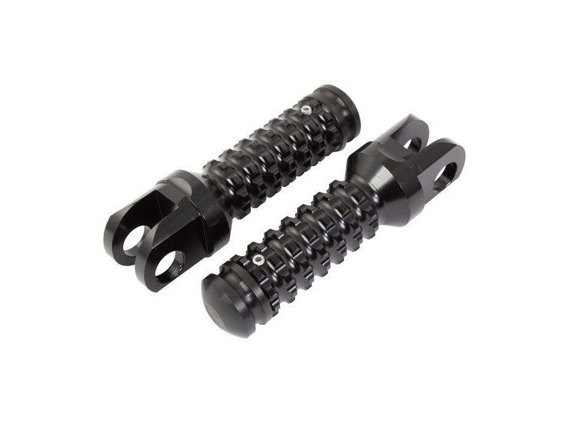 BIKETEK Ally Footpegs With Slider (Pair) Suzuki Front Black SU12F click to zoom image