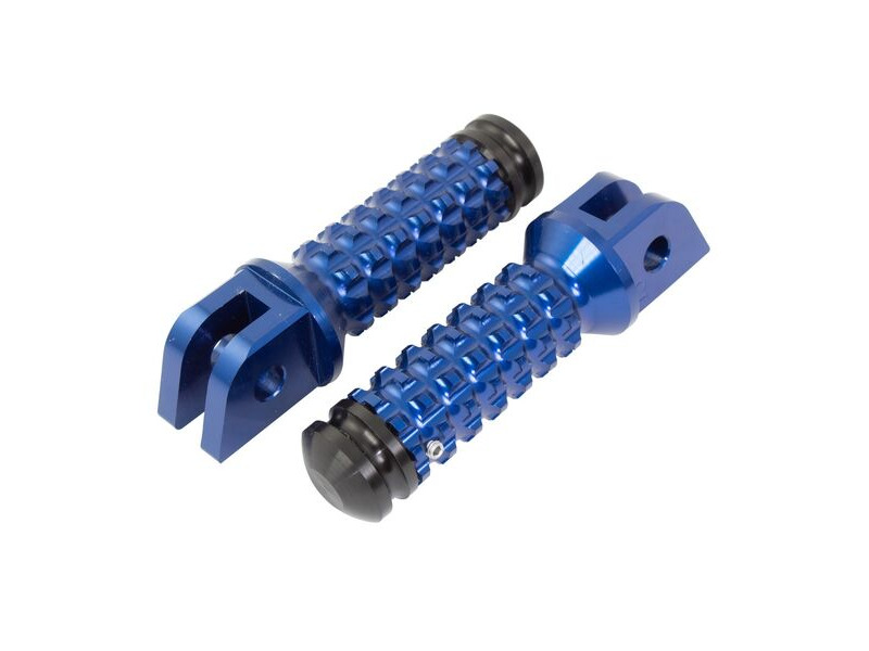 BIKETEK Ally Footpegs With Slider (Pair) Yamaha Front Blue YA11F click to zoom image