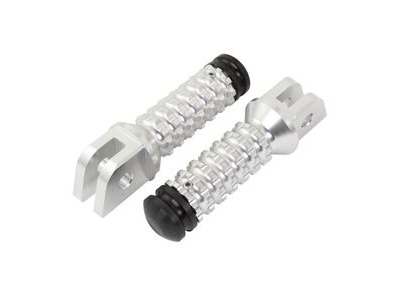 BIKETEK Ally Footpegs With Slider (Pair) Yamaha Front Silver YA11F