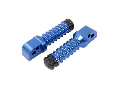 BIKETEK Ally Footpegs With Slider (Pair) Yamaha Rear Blue YA12R