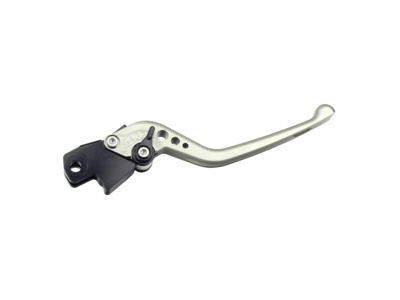 BIKETEK Adjustable CNC Brake Lever - Long - Titanium / Black Adjuster - #B02