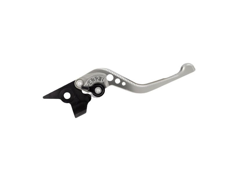 BIKETEK Adjustable CNC Brake Lever Short - Titanium / Black Adjuster - #B04S click to zoom image