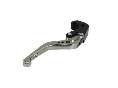 BIKETEK Adjustable CNC Brake Lever Short - Titanium / Black Adjuster - #B06S