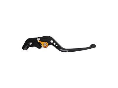 BIKETEK Adjustable CNC Lever Long Brake - Black / Gold Adjuster - #B86