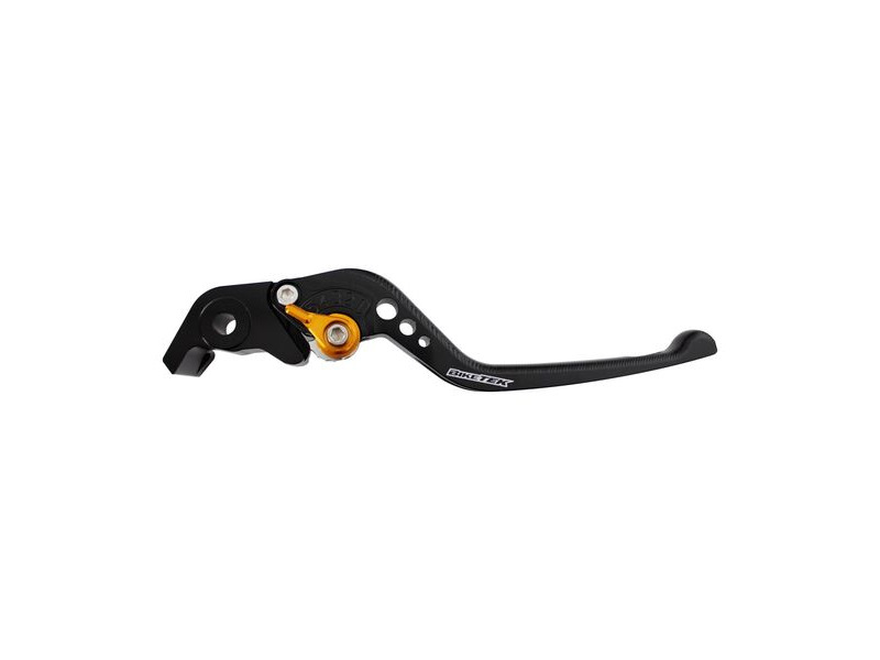 BIKETEK Adjustable CNC Lever Long Brake - Black / Gold Adjuster - #B86 click to zoom image