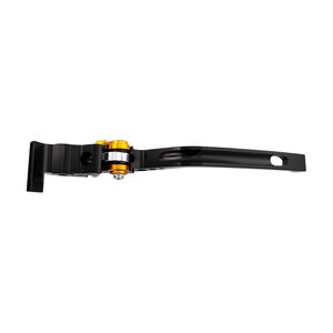 BIKETEK Adjustable CNC Lever Long Brake - Black / Gold Adjuster - #B86 click to zoom image