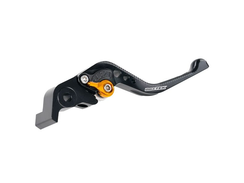 BIKETEK Adjustable CNC Lever Short Brake - Black / Gold Adjuster - #B86S click to zoom image