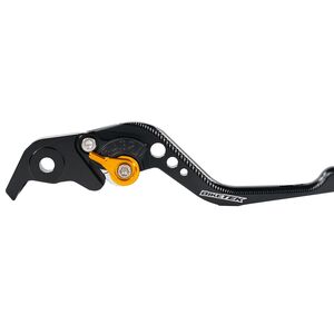 BIKETEK Adjustable CNC Lever Short Brake - Black / Gold Adjuster - #B86S click to zoom image