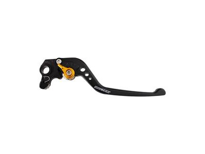 BIKETEK Adjustable CNC Lever Long Brake - Black / Gold Adjuster - #B90