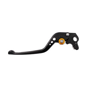 BIKETEK Adjustable CNC Lever Long Brake - Black / Gold Adjuster - #B90 click to zoom image