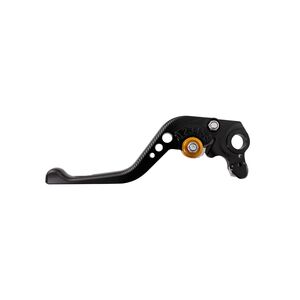 BIKETEK Adjustable CNC Lever Short Brake - Black / Gold Adjuster - #B90S click to zoom image