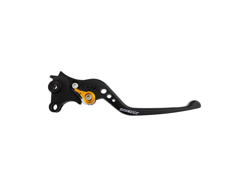 BIKETEK Adjustable CNC Lever Long Brake - Black / Gold Adjuster - #B98 click to zoom image