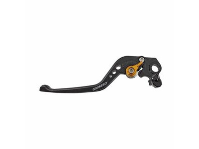 BIKETEK Adjustable CNC Lever Long Clutch - Black / Gold Adjuster - #C111