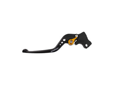 BIKETEK Adjustable CNC Lever Long Clutch - Black / Gold Adjuster - #C113