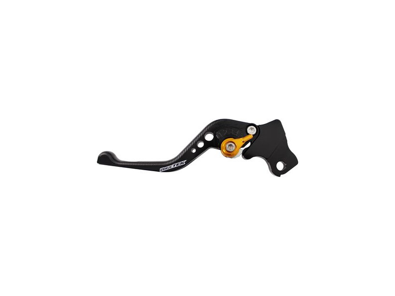 BIKETEK Adjustable CNC Lever Short Clutch - Black / Gold Adjuster - #C113S click to zoom image