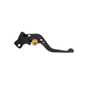 BIKETEK Adjustable CNC Lever Short Clutch - Black / Gold Adjuster - #C113S click to zoom image