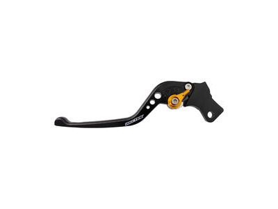 BIKETEK Adjustable CNC Lever Long Clutch - Black / Gold Adjuster - #C115